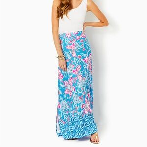 Women’s LILLY PULITZER Adea maxi skirt- multi Bahamian rhapsody- Size XS